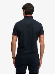 Superdry Blue Vintage Athletic Patch Polo Shirt - Image 2 of 6