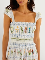 Farm Rio Tropical Porcelain Off-White Maxi Dress - Imagen 3 de 3