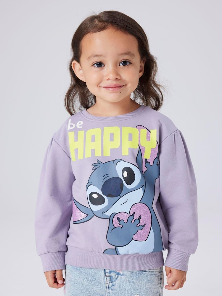 Name It STITCH Be Happy Sweatshirt - Imaginea 1 din 4