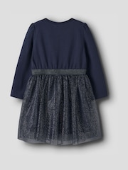 Name It Navy Sparkle Frozen Disney Tulle Dress - Image 2 of 2