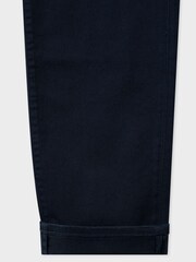 PS Paul Smith Blue Regular Fit Twill Trousers - Image 8 of 11