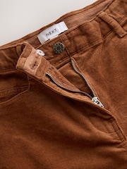 Tan Brown Corduroy Barrel Leg Trousers - Image 2 of 3