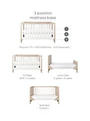 Tutti Bambini White Oak 3 Piece Modena Nursery Furniture Set - Image 9 of 10