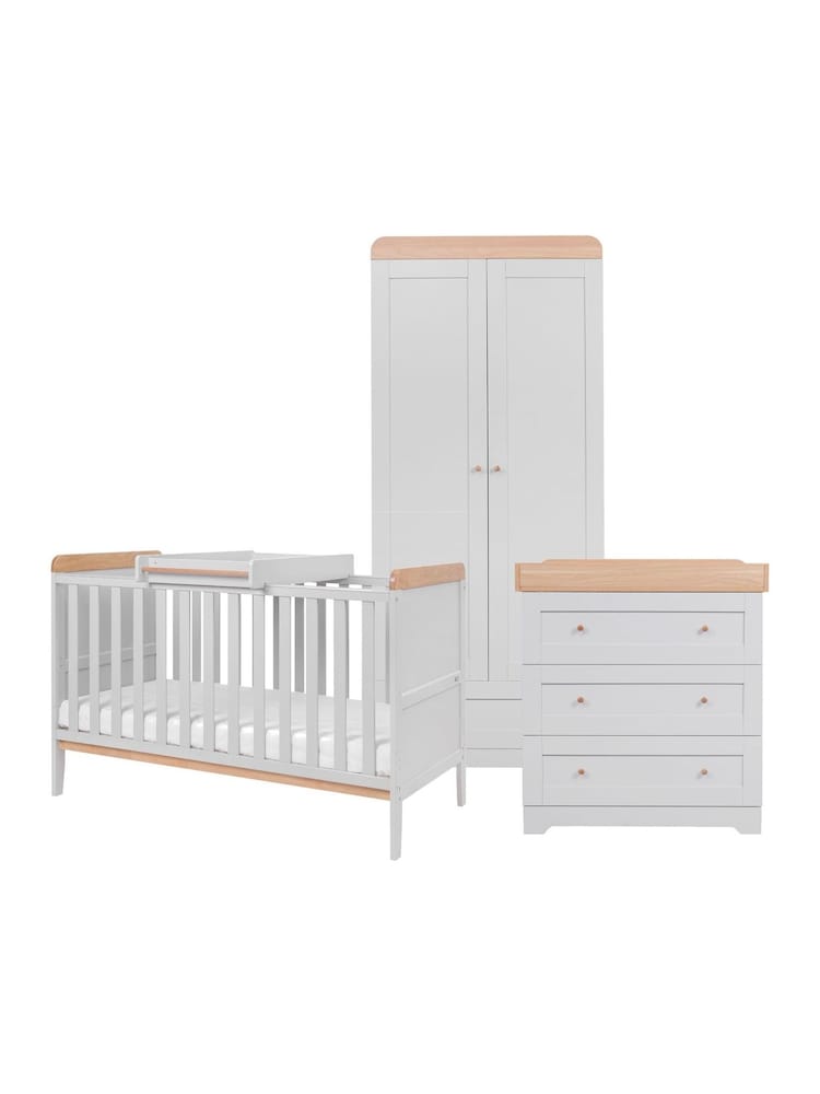 Tutti Bambini Dove Grey Oak 3 Piece Rio Nursery Furniture Set - Image 2 of 9 Tutti Bambini Dove Grey Oak 3 Piece Rio Nursery Furniture Set - Image 2 of 9