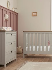 Tutti Bambini Dove Grey Oak 2 Piece Verona Nursery Furniture Set - Image 1 of 10