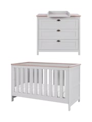 Tutti Bambini Dove Grey Oak 2 Piece Verona Nursery Furniture Set - Image 2 of 10
