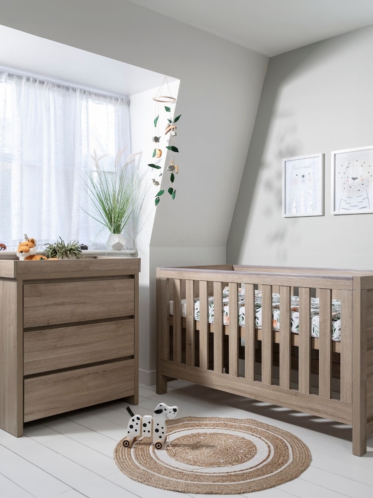 Tutti Bambini Oak 2 Piece Modena Nursery Furniture Set - Image 1 of 9