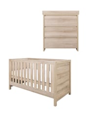 Tutti Bambini Oak 2 Piece Modena Nursery Furniture Set - Image 2 of 9