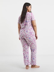 Simply Be Leopard Pyjamas Set - Bild 2 von 4