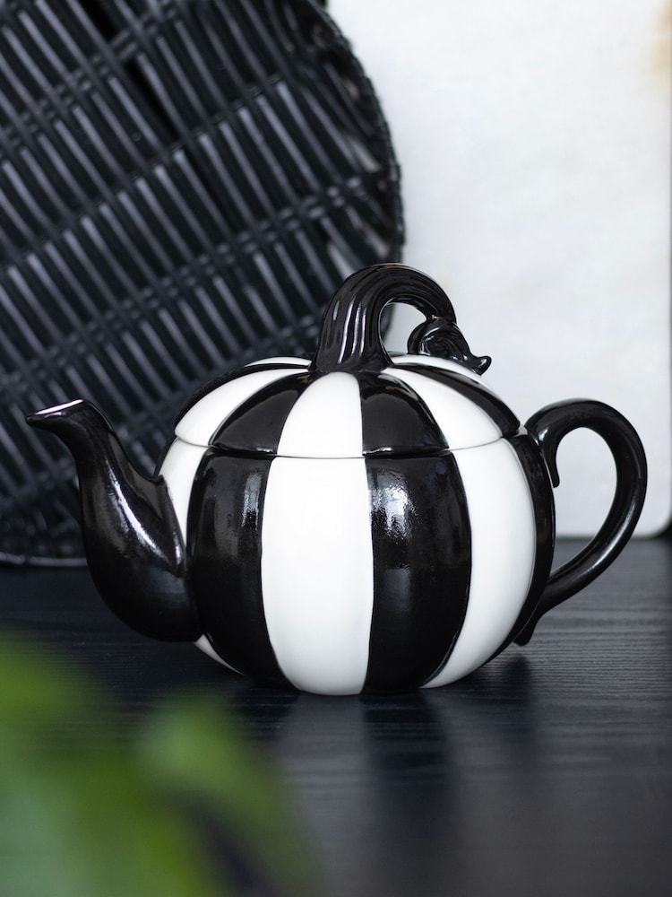 Something Different Striped Pumpkin Teapot - תמונה 1 מתוך 5