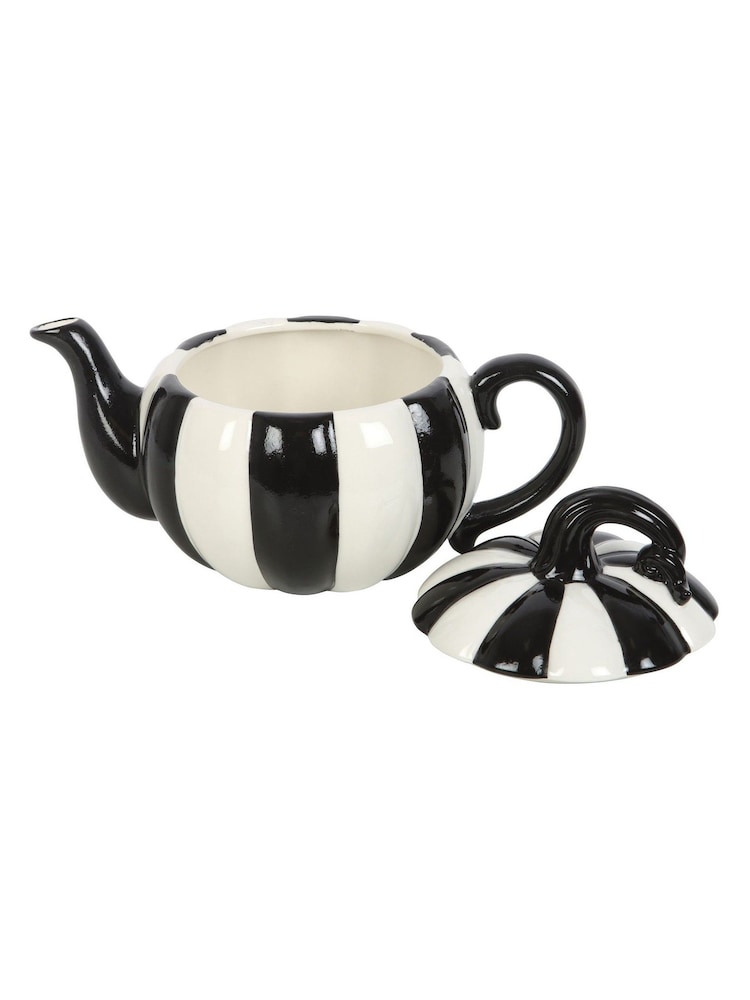 Something Different Striped Pumpkin Teapot - תמונה 5 מתוך 5