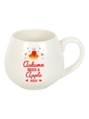 Something Different White Autumn Skies & Apple Pies Rounded Mug - Image 4 of 5