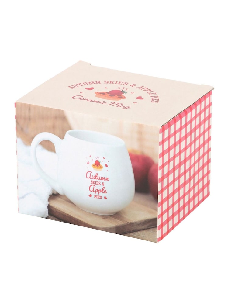 Something Different White Autumn Skies & Apple Pies Rounded Mug - Image 5 of 5