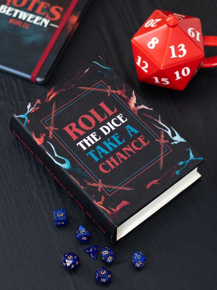 Something Different Black Roll the Dice Take a Chance Book Shaped Storage Box - Image 1 of 4 Something Different Black Roll the Dice Take a Chance Book Shaped Storage Box - Image 1 of 4