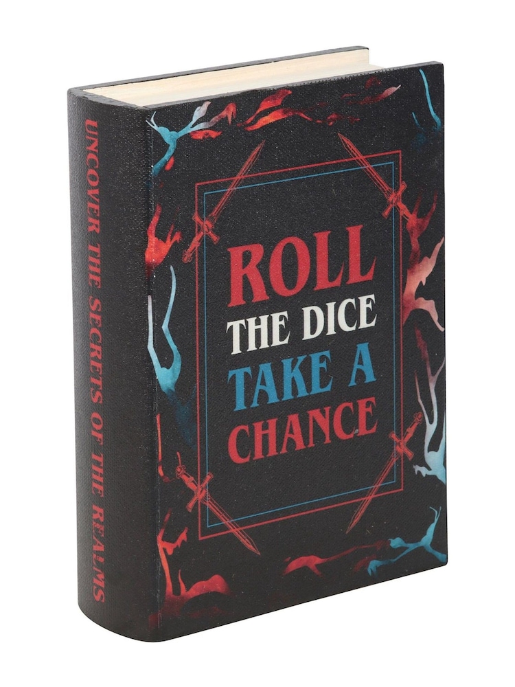Something Different Black Roll the Dice Take a Chance Book Shaped Storage Box - Image 2 of 4 Something Different Black Roll the Dice Take a Chance Book Shaped Storage Box - Image 2 of 4