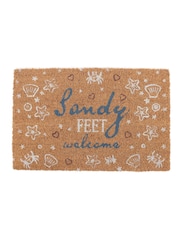 Something Different Brown Sandy Feet Welcome Doormat - Image 2 of 4