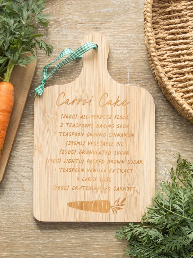 Something Different Brown Carrot Cake Recipe Bamboo Serving Board - Image 1 of 1