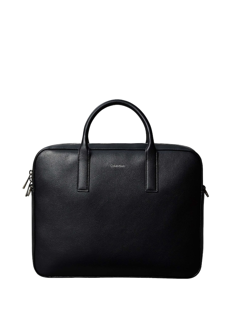 Calvin Klein Black Micro Pebble Commuter Bag - Image 1 of 5