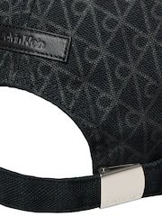 Calvin Klein Grey Allover Monogram Logo Baseball Cap - Image 3 of 3