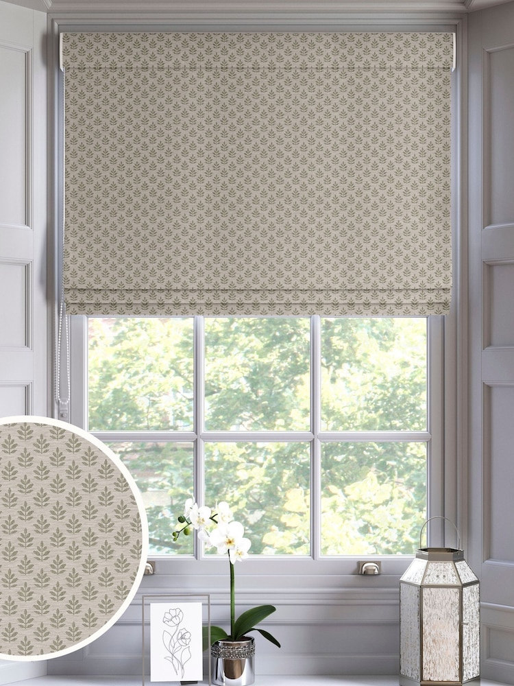 Sage Green Keeffe Made to Measure Roman Blinds - Image 1 of 6