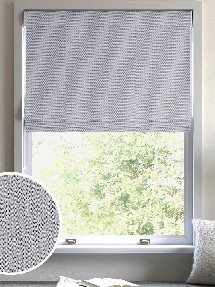 Indigo Pablo Made to Measure Roman Blind - Image 1 of 6