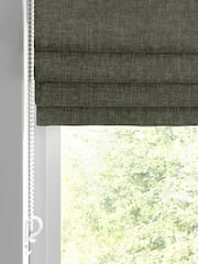 Green Plush Chenille Made to Measure Roman Blinds - Image 2 of 6