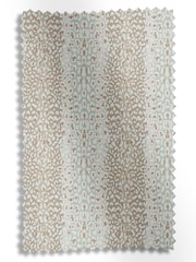 Duck Egg Blue Leopard Stripe Made to Measure Roman Blinds - Image 6 of 6