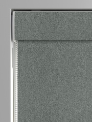 Teal Blue Herringbone Made to Measure Roman Blinds - Image 4 of 6