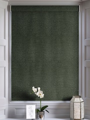 Green Boucle Made to Measure Roman Blinds - Image 5 of 6