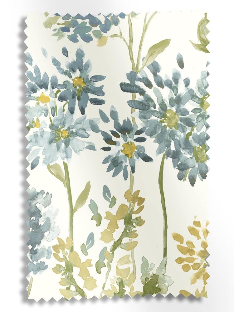 Azure Blue Odilon Made to Measure Roman Blinds - Image 6 of 6