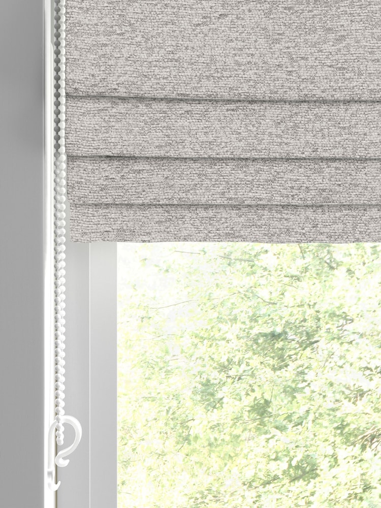 Grey Boucle Made to Measure Roman Blinds - Image 2 of 6