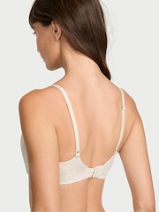Victoria's Secret Natural Heather Nude Lightly Lined Balcony Cotton Lace Trim Bra - Image 2 of 2