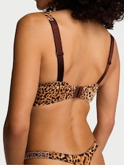 Victoria's Secret Leopard Brown Push Up Shine Strap Bra - Image 2 of 2