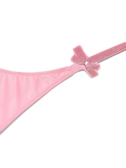 Victoria's Secret Victoria Pink Thong Shine Bow Knickers - Image 3 of 3