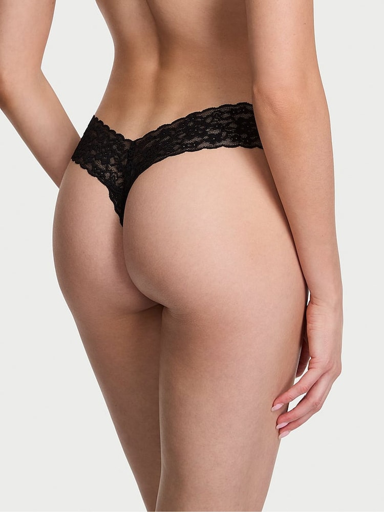 Victoria's Secret Black/Blue/Purple/Pink Thong Knickers 5 Pack - Image 3 of 3 Victoria's Secret Black/Blue/Purple/Pink Thong Knickers 5 Pack - Image 3 of 3