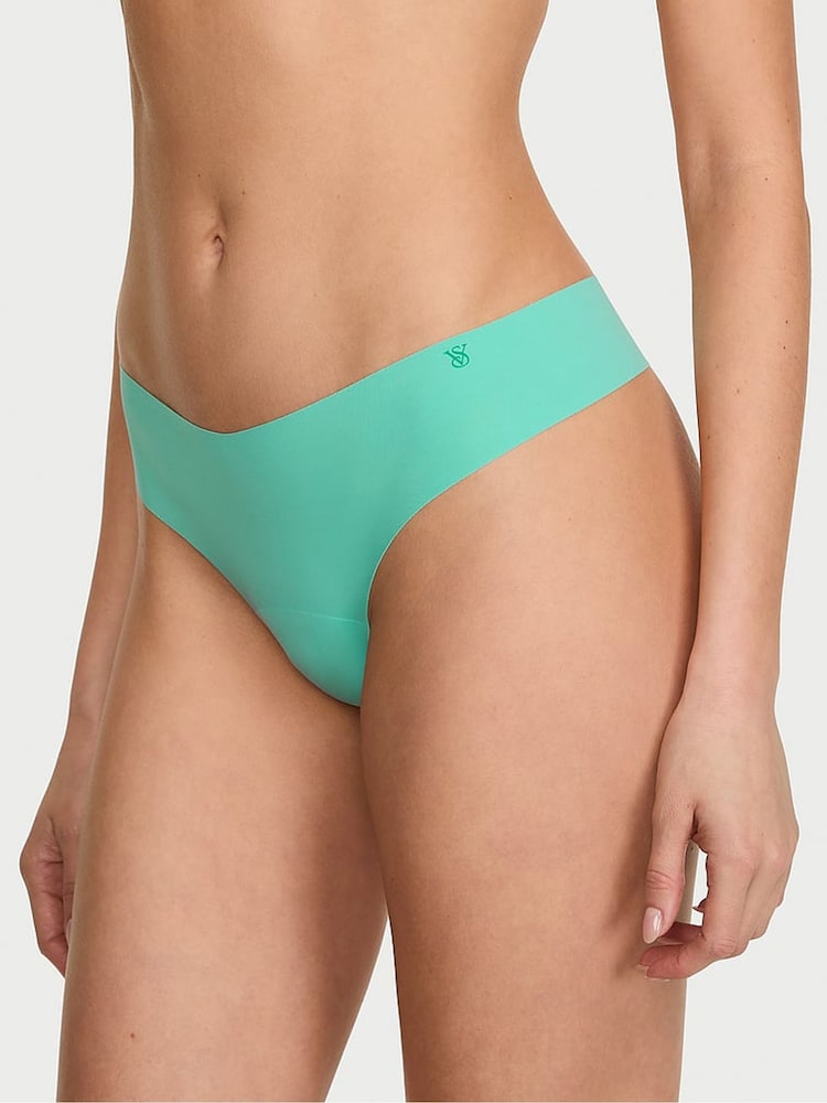 Victoria's Secret Black/Green/Pink Thong 5 Pack Knickers - Image 2 of 3 Victoria's Secret Black/Green/Pink Thong 5 Pack Knickers - Image 2 of 3