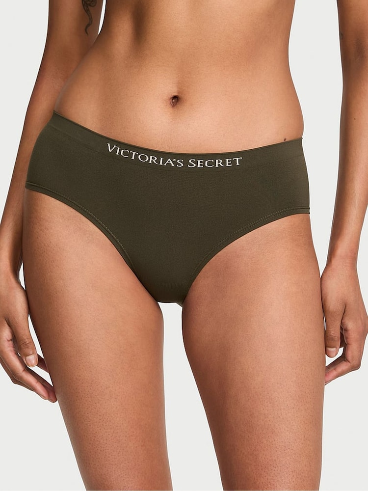 Victoria's Secret Olive Green Hipster Knickers - Image 1 of 2 Victoria's Secret Olive Green Hipster Knickers - Image 1 of 2