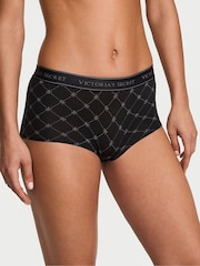 Victoria's Secret Black VS Lockup Short Logo Knickers - Image 1 of 2