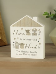 Personalised Highland Cow House Ornament by PMC - Image 1 of 3