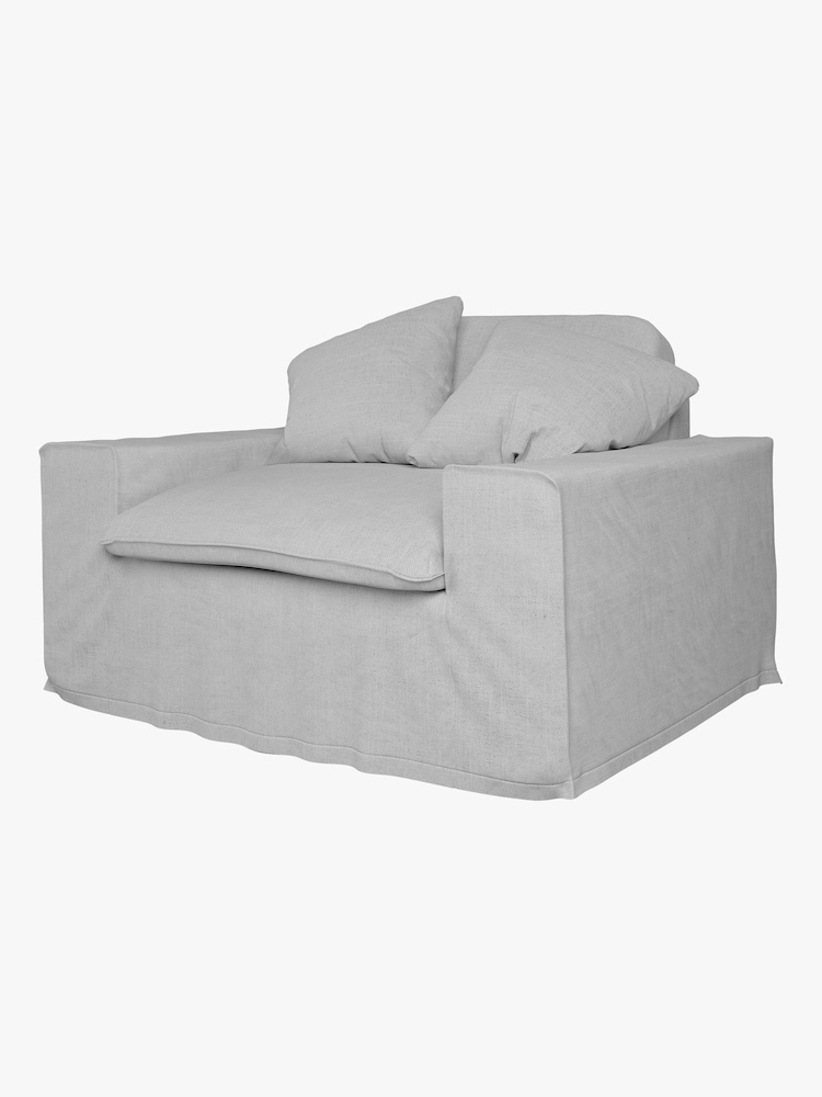 Abigail Ahern Silver Madison Mega 1.5 Seat Snuggler - Image 4 of 4