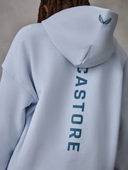 Castore Blue & Grey Oversized Zip Through Hoodie and Joggers Set - Image 6 of 6