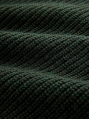 Green Signature Lambswool Rib Crew Neck Jumper - Image 9 of 9