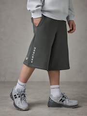Castore Tonal Grey Oversized Hoodie and Shorts Set - Image 4 of 14