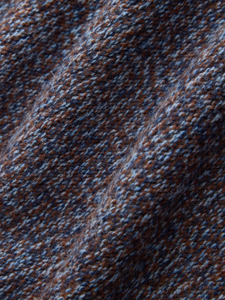 Blue Signature Twisted Lambswool Stag Logo Crew Neck Jumper - Image 9 of 9