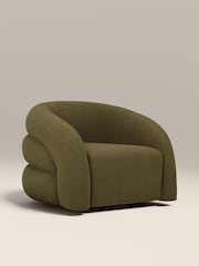 Cult Furniture Moss Green Chaplin Velvet Swivel Accent Chair - Image 2 of 8