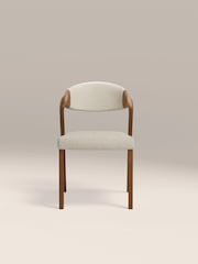 Cult Furniture Speckled Stone Kennedy Boucle Dining Chair - Image 4 of 8