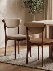 Cult Furniture Set of 2 Latte Nobu Dining Chairs - Image 1 of 8