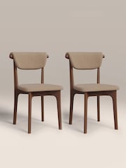 Cult Furniture Set of 2 Latte Nobu Dining Chairs - Image 2 of 8