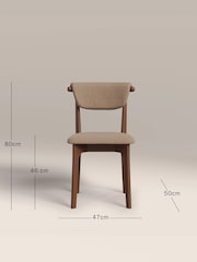 Cult Furniture Set of 2 Latte Nobu Dining Chairs - Image 4 of 8