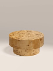 Cult Furniture Natural Round Dalton Wooden Coffee Table - Image 3 of 5